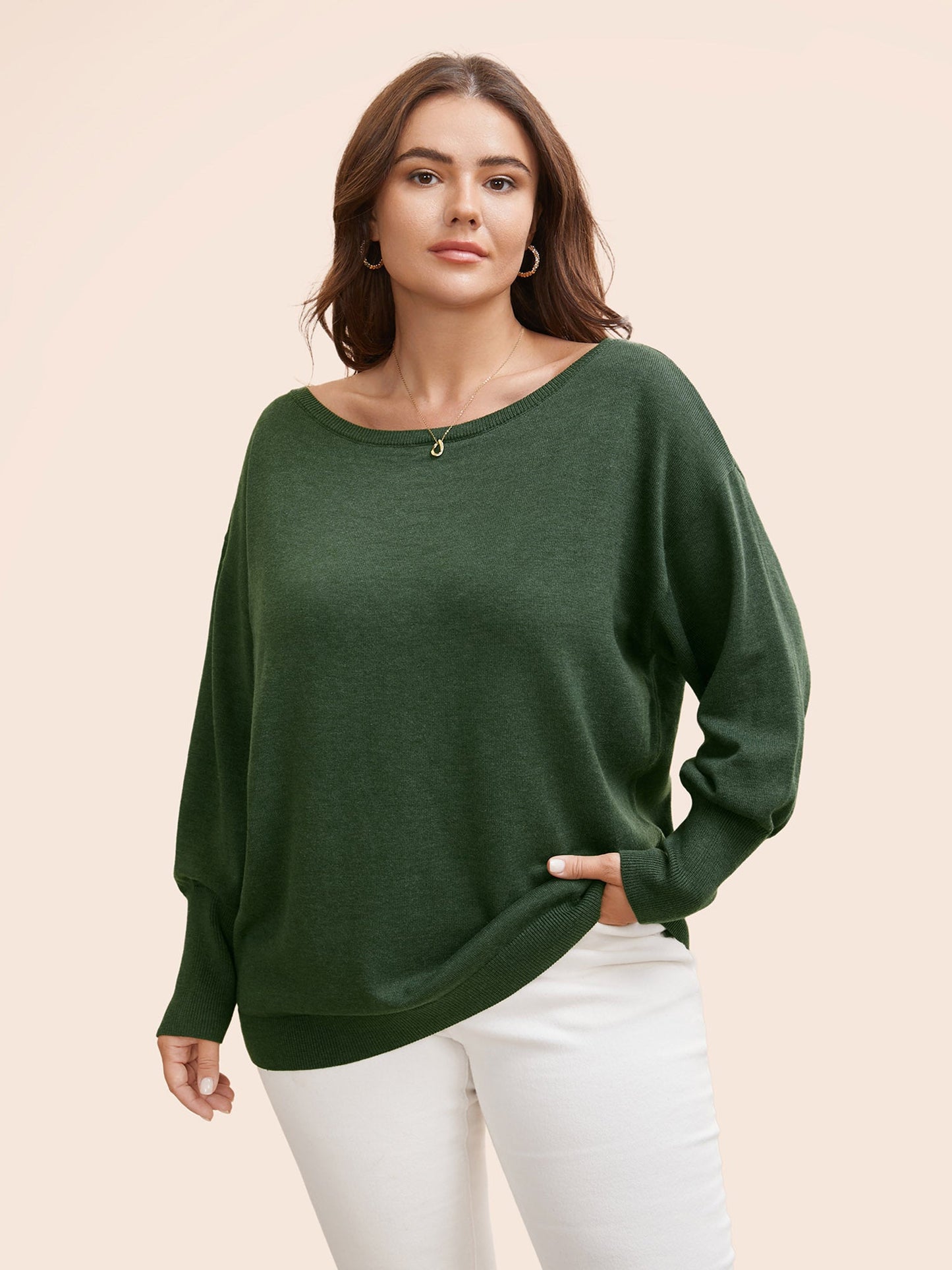 Supersoft Essentials Boat Neck Drop Shoulder Pullover