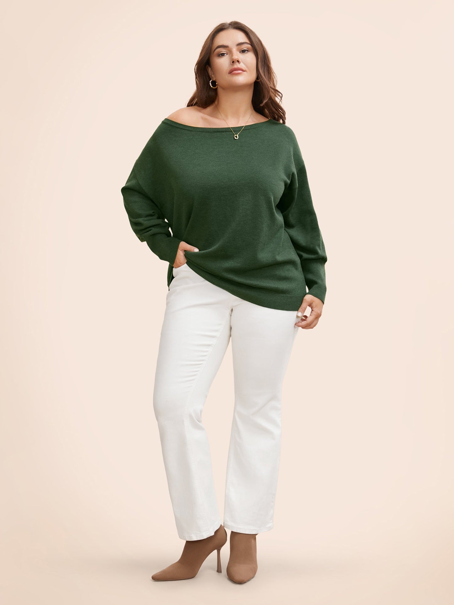 Supersoft Essentials Boat Neck Drop Shoulder Pullover