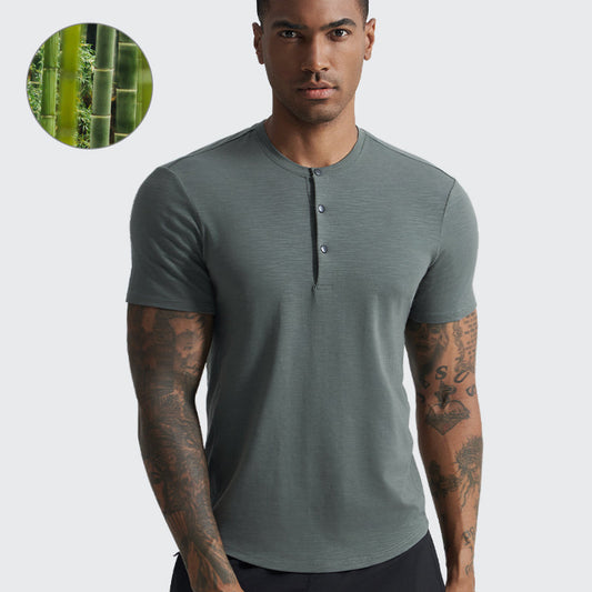 _PLANET Bamboo Henley Tee