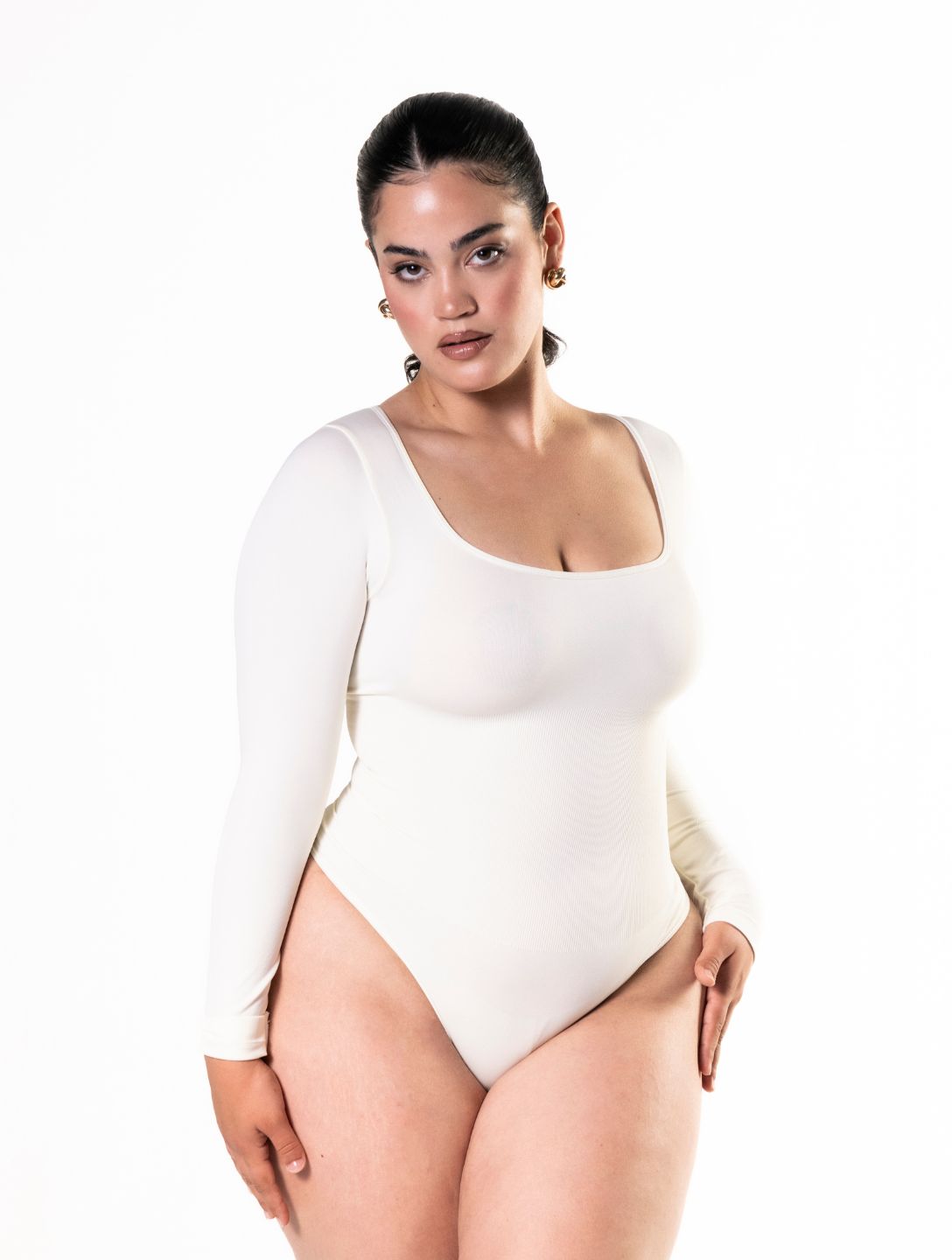 Lange Mouwen String Bodysuit