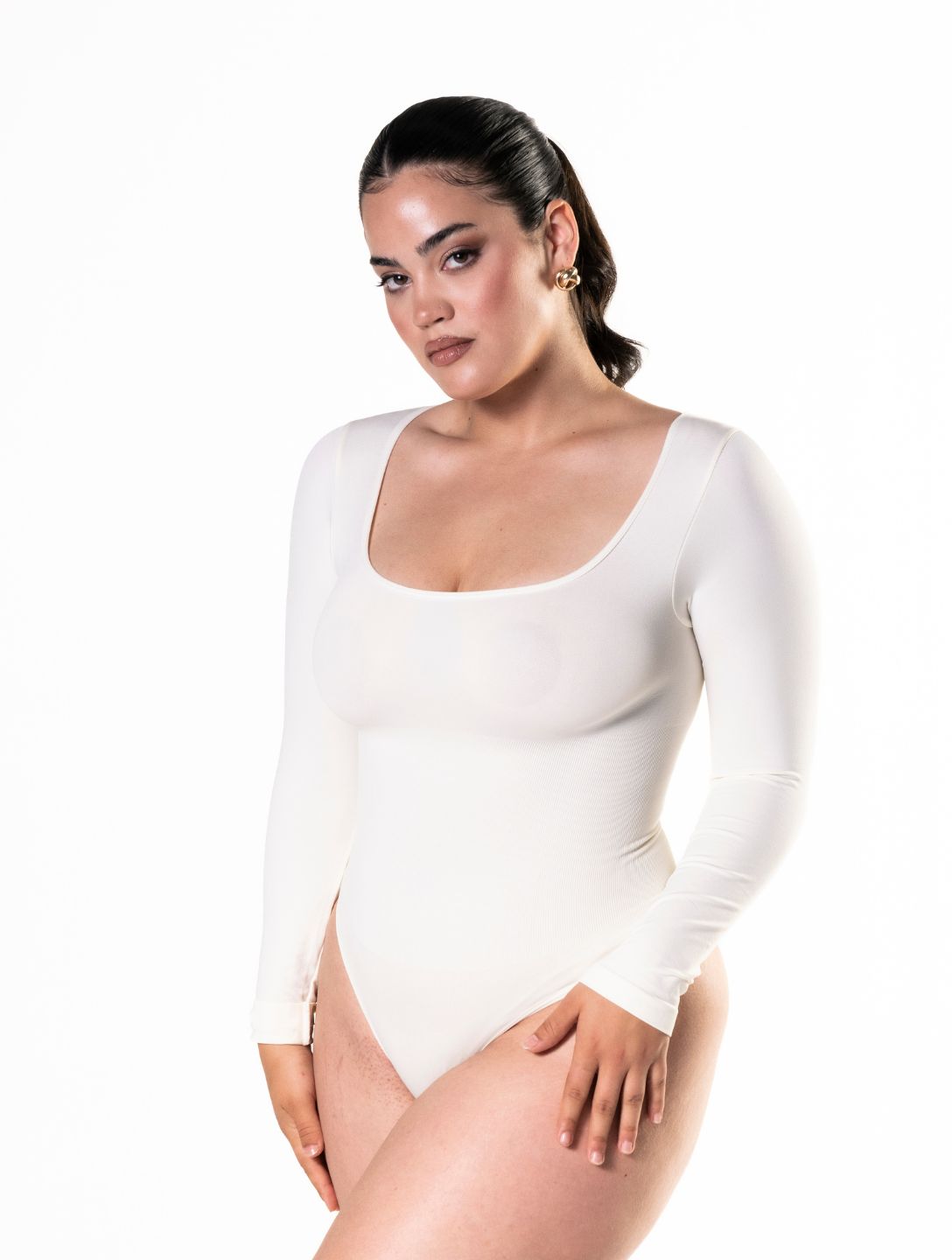 Lange Mouwen String Bodysuit